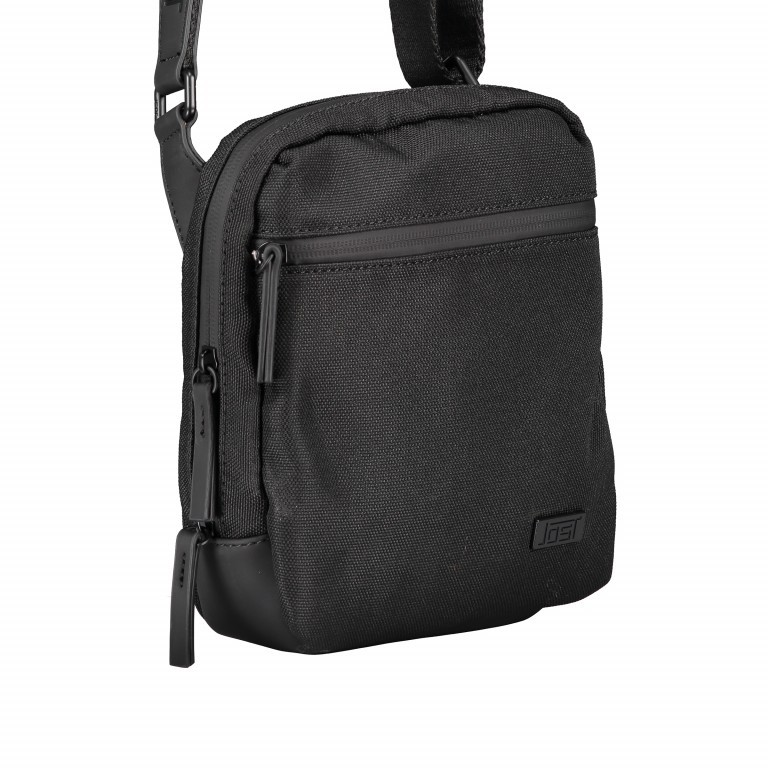 Umhängetasche Helsinki Crossbag S Black, Farbe: schwarz, Marke: Jost, EAN: 4025307757279, Abmessungen in cm: 23x26x6, Bild 2 von 7