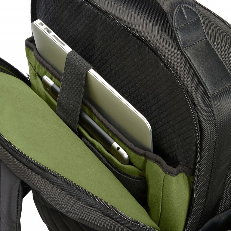 Rucksack Openroad Weekender Backpack 17.3 Zoll mit Smart Sleeve Eclipse Grey, Farbe: anthrazit, Marke: Samsonite, Abmessungen in cm: 39x48x26, Bild 9 von 17