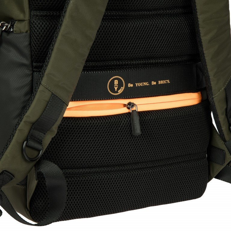 Rucksack B|Y by Brics Eolo mit Laptopfach Oliva, Farbe: grün/oliv, Marke: Brics, EAN: 8016623127842, Abmessungen in cm: 29x47x19, Bild 11 von 12