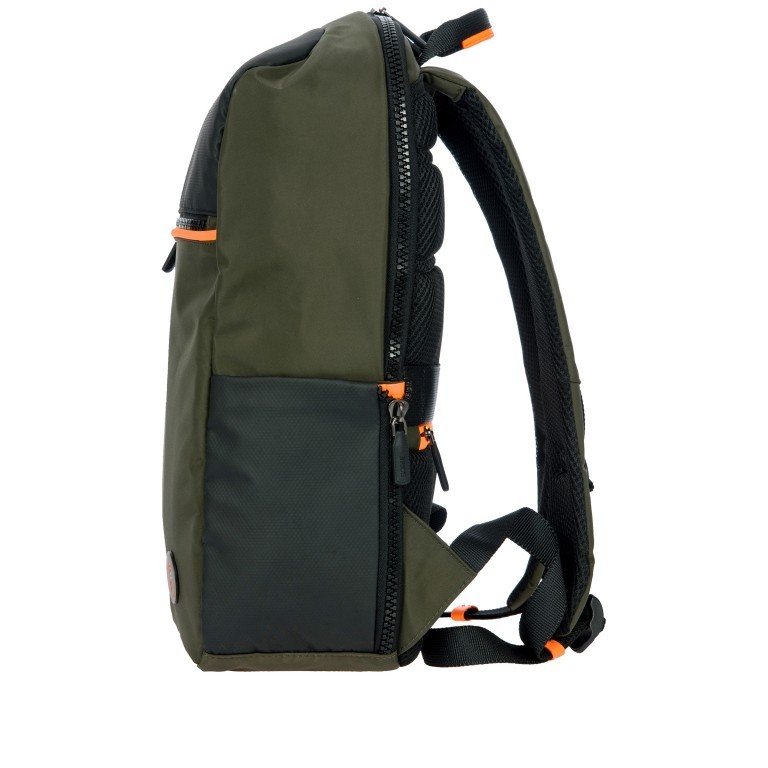 Rucksack B|Y by Brics Eolo mit Laptopfach Oliva, Farbe: grün/oliv, Marke: Brics, EAN: 8016623127897, Abmessungen in cm: 26.5x32x3, Bild 3 von 11