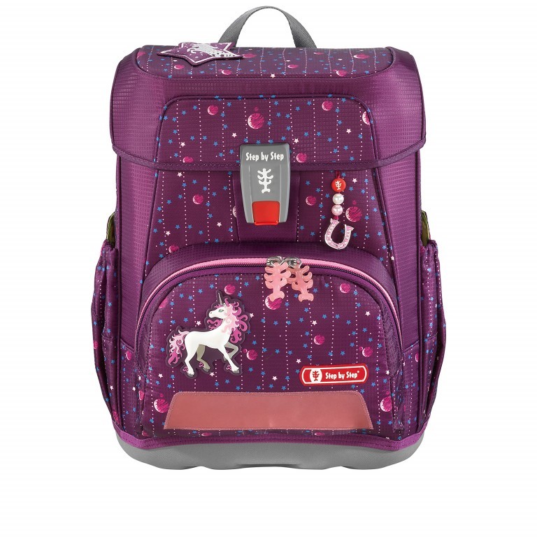 Schulranzen Cloud Set 5-teilig Dreamy Unicorn Nuala, Farbe: flieder/lila, Marke: Step by Step, EAN: 4047443401557, Abmessungen in cm: 28x37.5x20, Bild 2 von 15