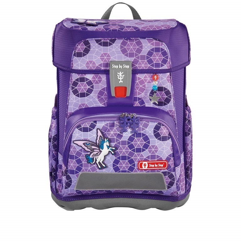 Schulranzen Cloud Set 5-teilig Sparkling Pegasus, Farbe: flieder/lila, Marke: Step by Step, EAN: 4047443416391, Abmessungen in cm: 28x37.5x20, Bild 2 von 15
