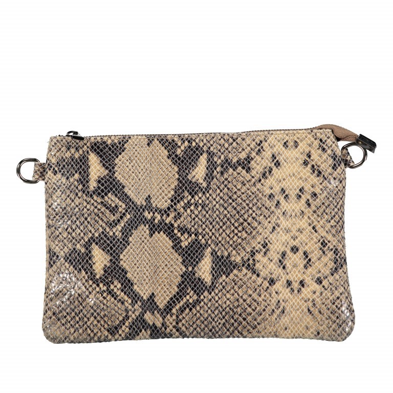 Umhängetasche / Clutch Snake Braun, Farbe: braun, Marke: Hausfelder Manufaktur, EAN: 4065646001725, Abmessungen in cm: 27x18x1, Bild 10 von 10