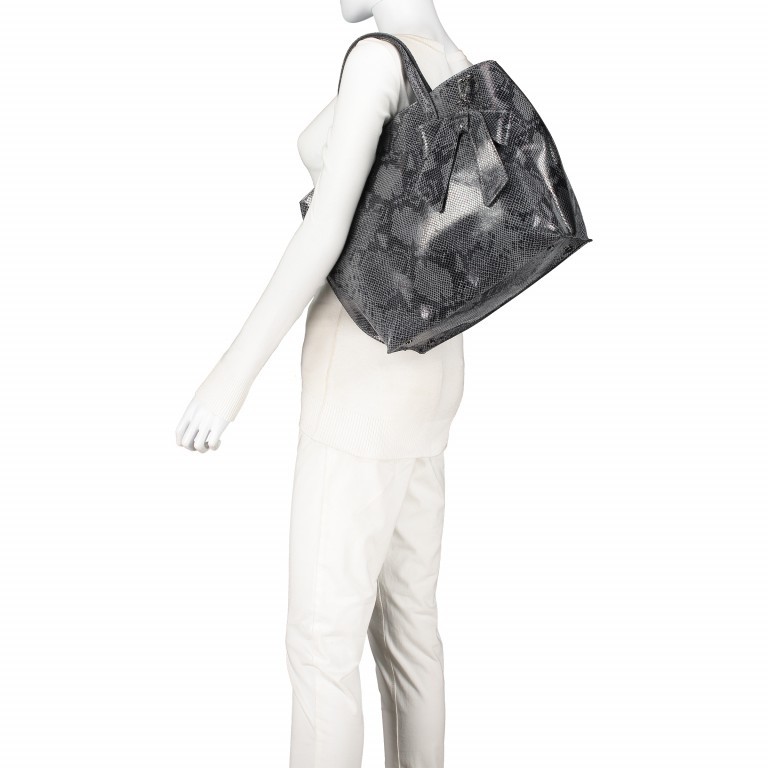 Handtasche Snake Grau, Farbe: grau, Marke: Hausfelder Manufaktur, EAN: 4065646003965, Bild 6 von 10