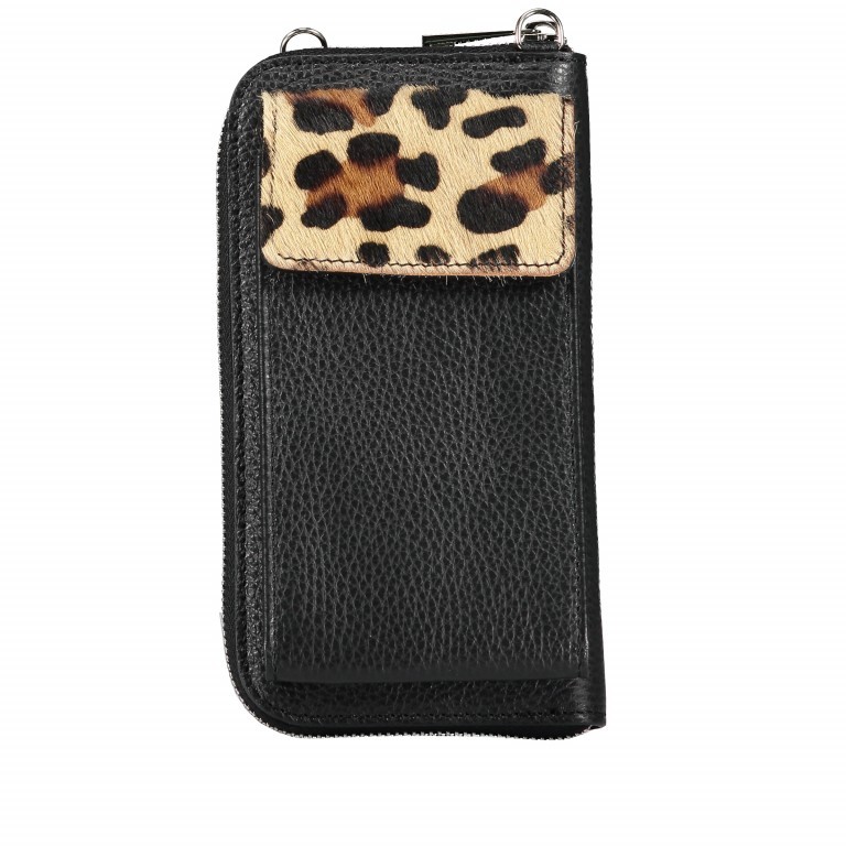 Handytasche Leo mit Schulterriemen Hellbraun, Farbe: braun, Marke: Hausfelder Manufaktur, Abmessungen in cm: 11x20x5.5, Bild 7 von 7