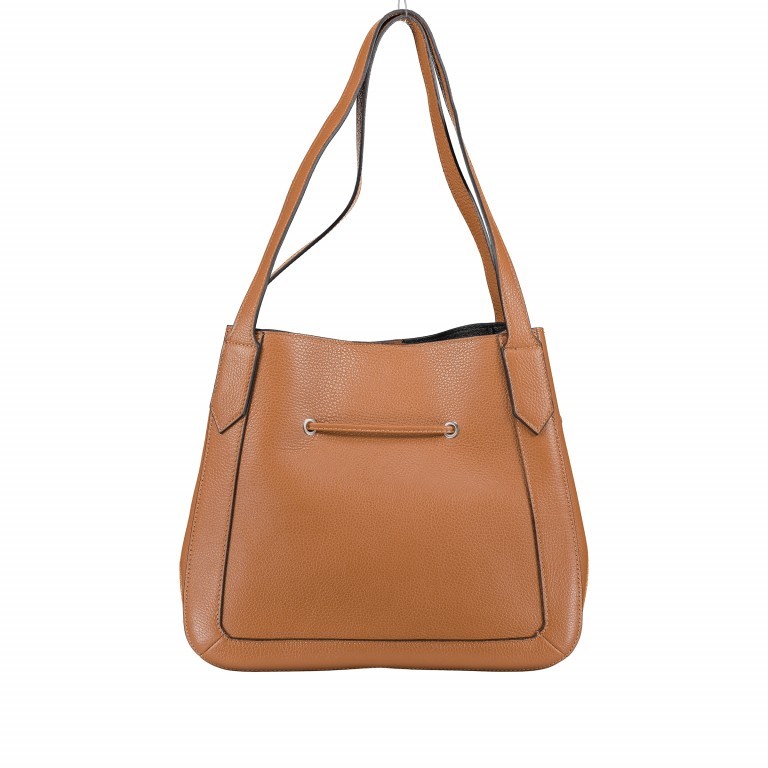 Beuteltasche Dollaro Cognac, Farbe: cognac, Marke: Hausfelder Manufaktur, EAN: 4065646002807, Abmessungen in cm: 33.5x29x13, Bild 3 von 6