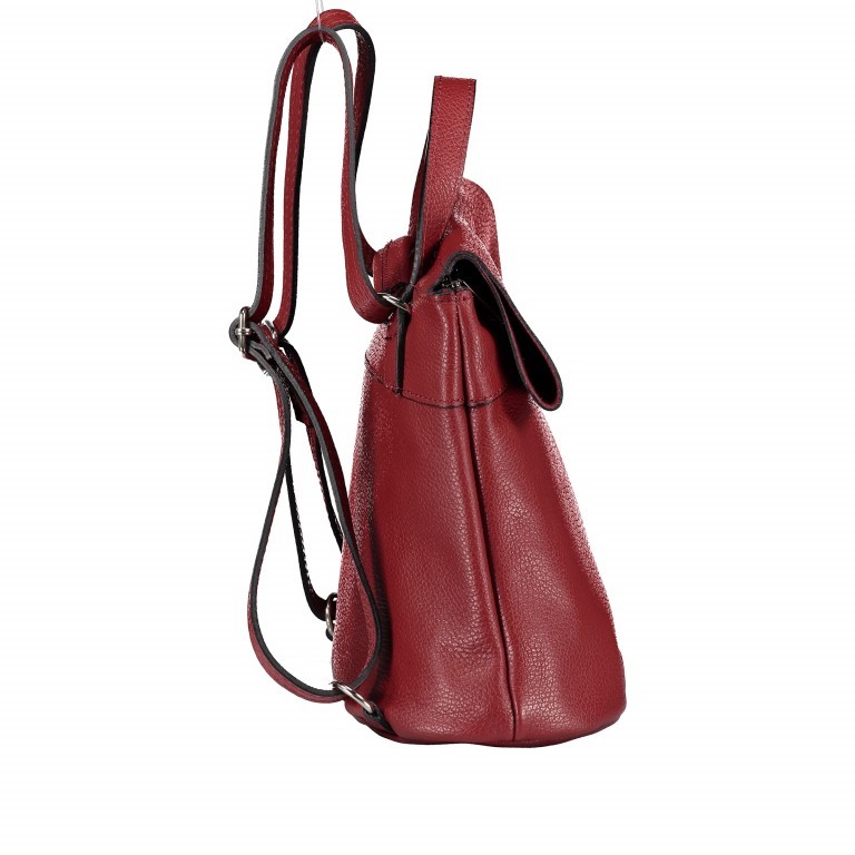 Rucksack / Beuteltasche Dollaro Hellrot, Farbe: rot/weinrot, Marke: Hausfelder Manufaktur, EAN: 4065646003224, Bild 4 von 12