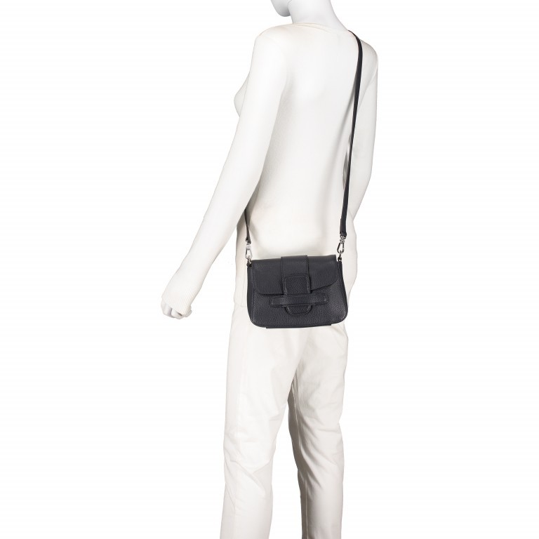 Schultertasche Adria Camilla Navy, Farbe: blau/petrol, Marke: Abro, EAN: 4061724227469, Abmessungen in cm: 21x16x7, Bild 5 von 6