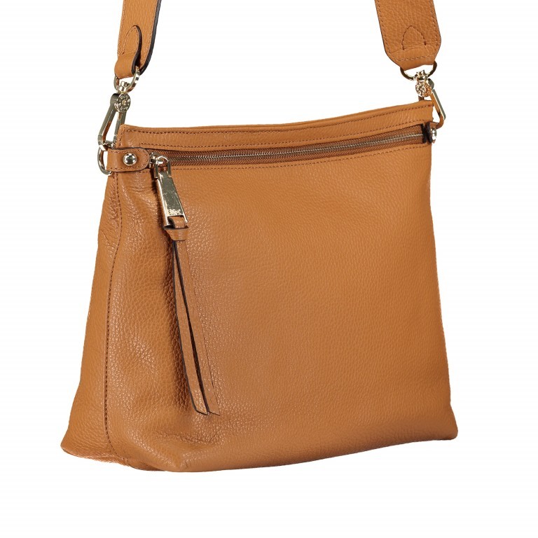 Schultertasche Adria Cuoio, Farbe: cognac, Marke: Abro, EAN: 4061724221481, Abmessungen in cm: 30x23x10, Bild 2 von 6