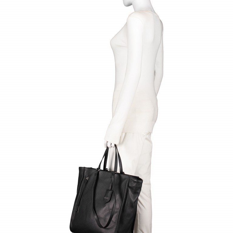 Shopper Adria Juna Black Nickel, Farbe: schwarz, Marke: Abro, EAN: 4061724238106, Abmessungen in cm: 31x34x12, Bild 5 von 7