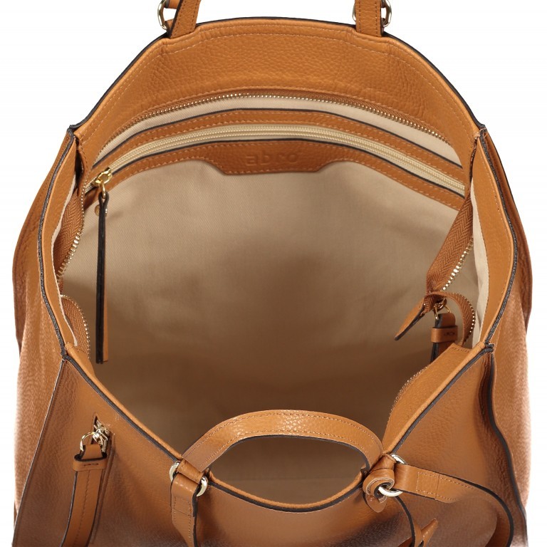 Shopper Adria Juna Cuoio, Farbe: cognac, Marke: Abro, EAN: 4061724238229, Abmessungen in cm: 31x34x12, Bild 6 von 8