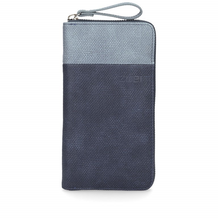 Geldbörse Eva Wallet EV2 Canvas Blue, Farbe: blau/petrol, Marke: Zwei, EAN: 4250257918603, Abmessungen in cm: 19x11x3, Bild 1 von 4