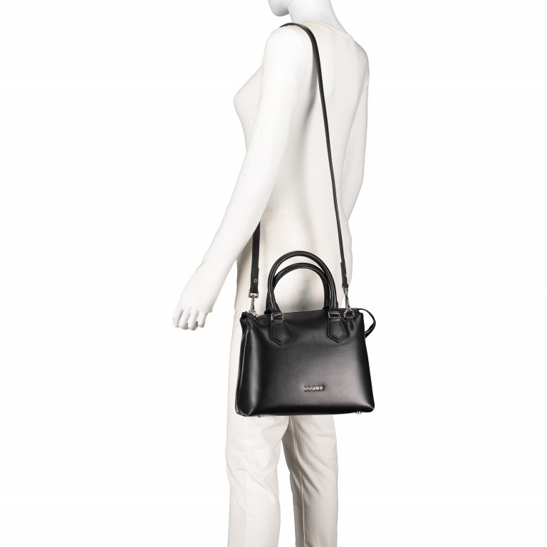 Tasche Sankt Moritz Frida SHZ Schwarz, Farbe: schwarz, Marke: Bogner, EAN: 4053533795024, Abmessungen in cm: 27x22x12, Bild 4 von 6