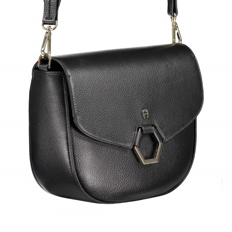 Tasche elba 132-146 Black, Farbe: schwarz, Marke: AIGNER, EAN: 4055539294754, Abmessungen in cm: 26.5x21.5x9, Bild 2 von 6