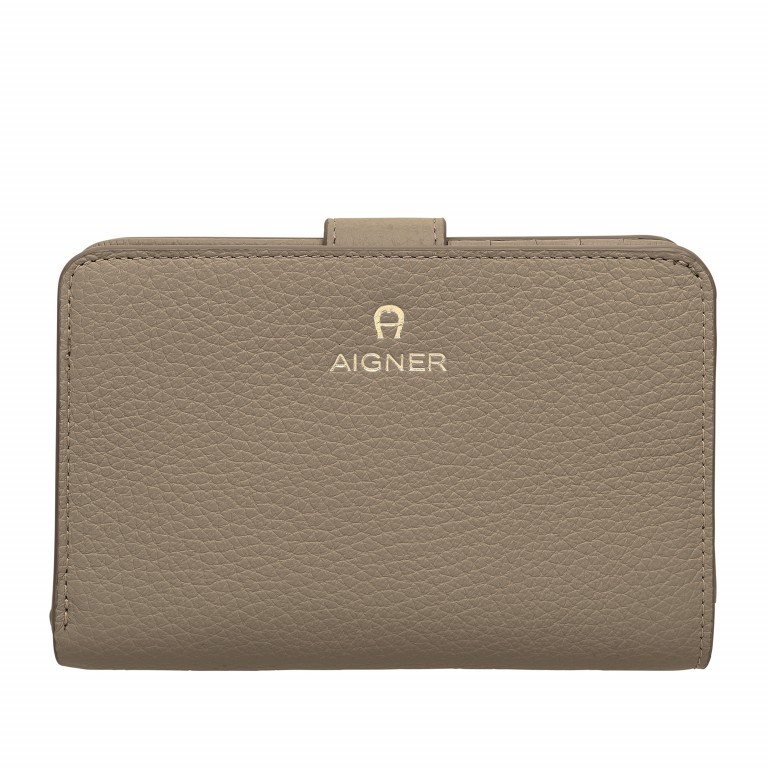 Geldbörse Ivy 152-232 Feather Grey, Farbe: taupe/khaki, Marke: AIGNER, EAN: 4055539298387, Abmessungen in cm: 14.3x10x3, Bild 1 von 5