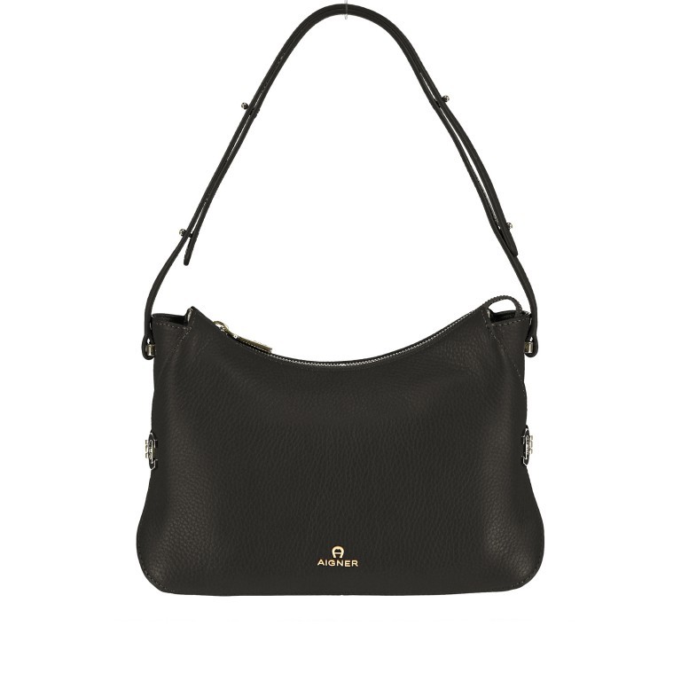 Umhängetasche Milano Mini 135-365 Black, Farbe: schwarz, Marke: AIGNER, EAN: 4055539296680, Abmessungen in cm: 28x20x8, Bild 1 von 7