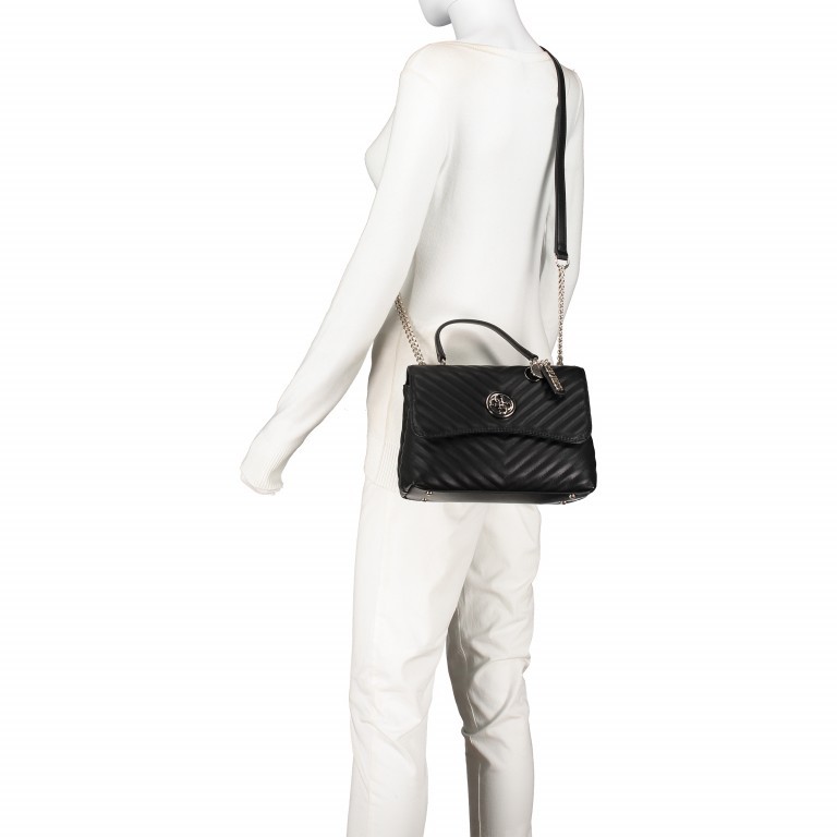 Umhängetasche Black, Farbe: schwarz, Marke: Guess, EAN: 0190231334552, Abmessungen in cm: 26x18x10, Bild 5 von 8