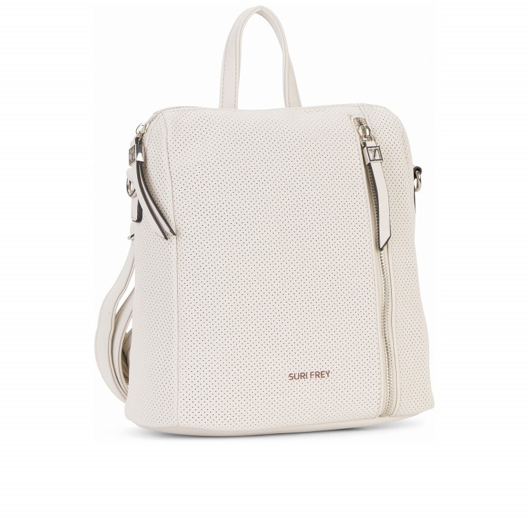 Rucksack Romy Hetty Ecru, Farbe: weiß, Marke: Suri Frey, EAN: 4056185112263, Abmessungen in cm: 27x25x16, Bild 2 von 8