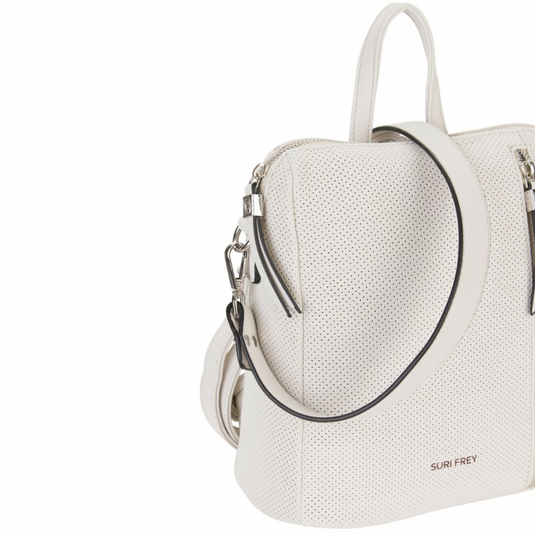 Rucksack Romy Hetty Ecru, Farbe: weiß, Marke: Suri Frey, EAN: 4056185112263, Abmessungen in cm: 27x25x16, Bild 7 von 8