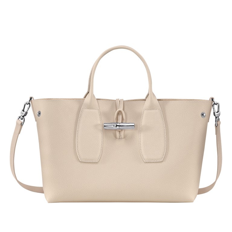 Handtasche Roseau Handtasche M Beige, Farbe: beige, Marke: Longchamp, EAN: 3597922262328, Abmessungen in cm: 30x23.5x12, Bild 2 von 7