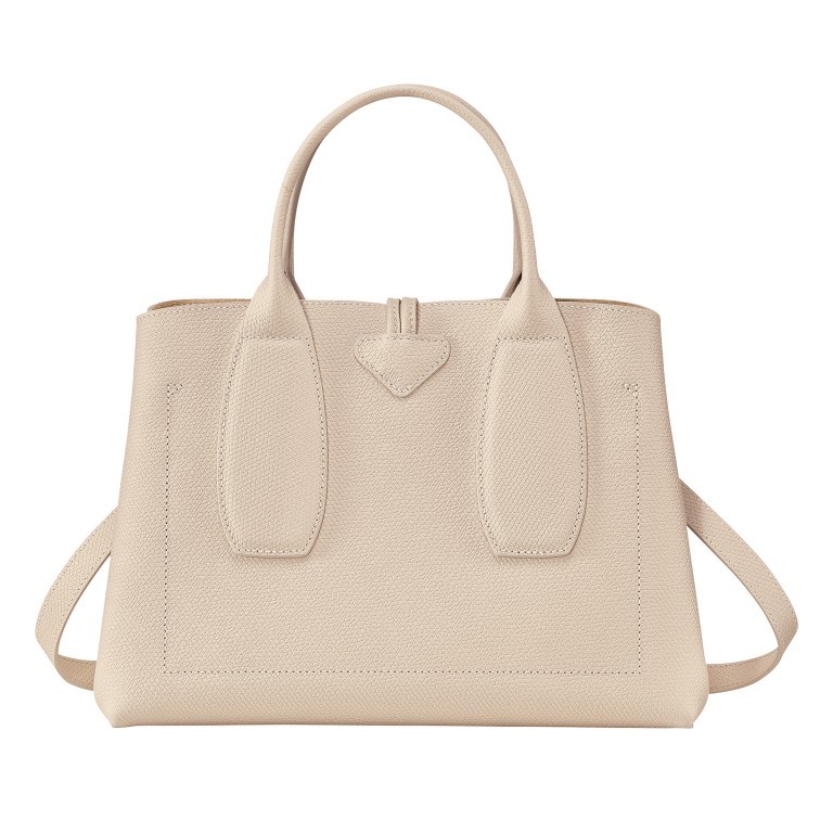 Handtasche Roseau Handtasche M Beige, Farbe: beige, Marke: Longchamp, EAN: 3597922262328, Abmessungen in cm: 30x23.5x12, Bild 4 von 7