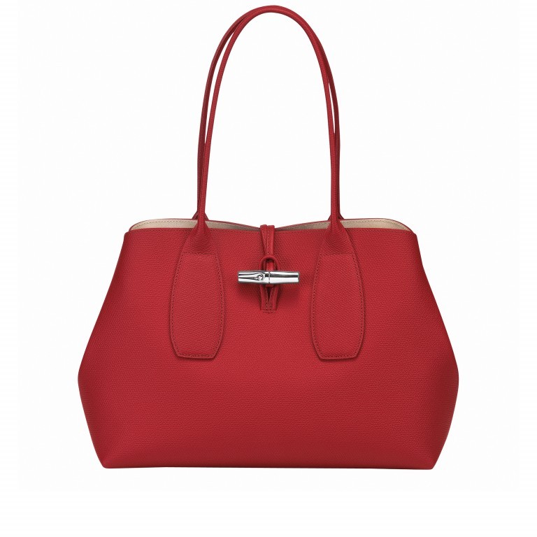 Shopper Roseau Shopper Rot, Farbe: rot/weinrot, Marke: Longchamp, EAN: 3597921883203, Abmessungen in cm: 35x23.5x13.5, Bild 1 von 6