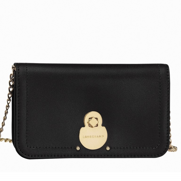 Umhängetasche / Clutch Cavalcade HNA-4559 Schwarz, Farbe: schwarz, Marke: Longchamp, EAN: 3597921753827, Abmessungen in cm: 19.5x12x0.4, Bild 1 von 1