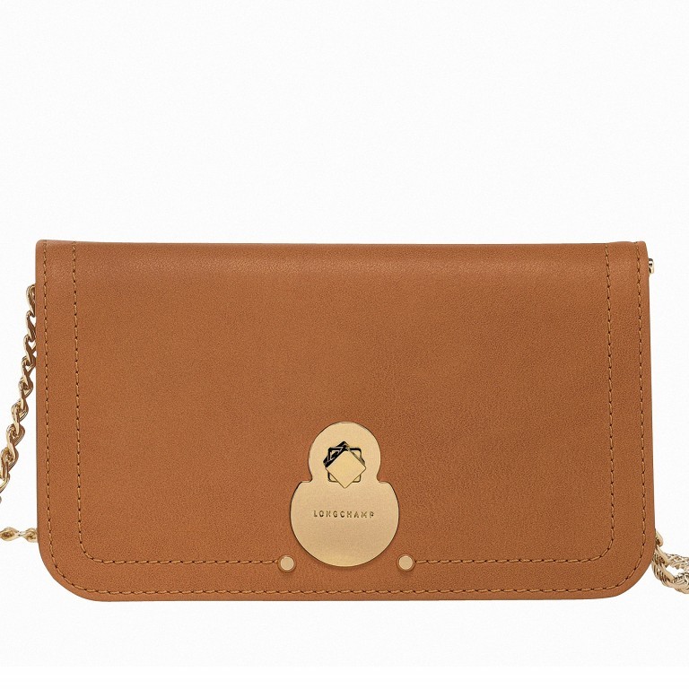 Umhängetasche / Clutch Cavalcade HNA-4559 Natur, Farbe: cognac, Marke: Longchamp, EAN: 3597921753841, Abmessungen in cm: 19.5x12x0.4, Bild 1 von 1
