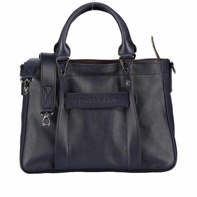 Handtasche 3D 772-1115 Dunkelblau, Farbe: blau/petrol, Marke: Longchamp, EAN: 3597921896760, Abmessungen in cm: 30x22x9, Bild 1 von 4