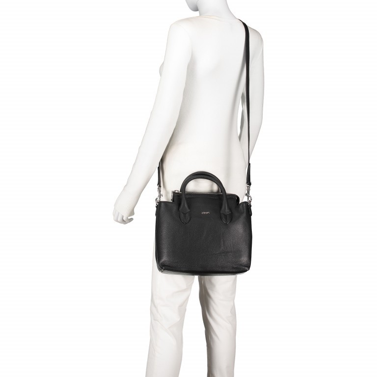 Handtasche Chiara Tonia SHZ Black, Farbe: schwarz, Marke: Joop!, EAN: 4053533801671, Abmessungen in cm: 26x22x14, Bild 5 von 7