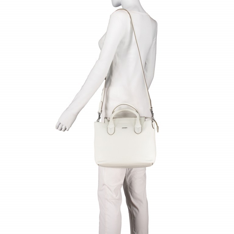 Handtasche Chiara Tonia SHZ White, Farbe: weiß, Marke: Joop!, EAN: 4053533802272, Abmessungen in cm: 26x22x14, Bild 4 von 8