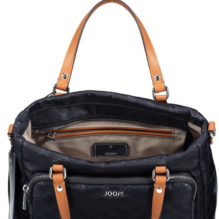 Handtasche Nylon Cornflower Elvira SHZ Nightblue, Farbe: blau/petrol, Marke: Joop!, EAN: 4053533801404, Abmessungen in cm: 27x21x12, Bild 7 von 8