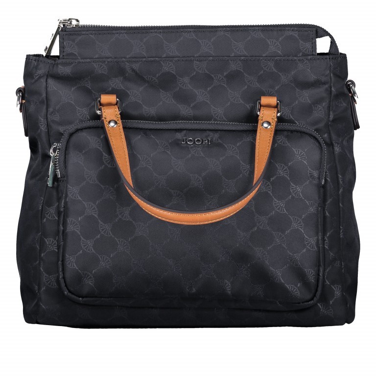 Handtasche Nylon Cornflower Elvira SHZ Nightblue, Farbe: blau/petrol, Marke: Joop!, EAN: 4053533801404, Abmessungen in cm: 27x21x12, Bild 8 von 8