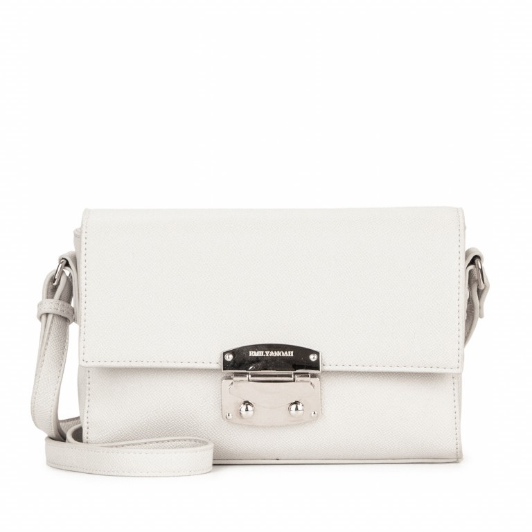 Umhängetasche Luca White, Farbe: weiß, Marke: Emily & Noah, EAN: 4049391283681, Abmessungen in cm: 22x16x6.5, Bild 1 von 5