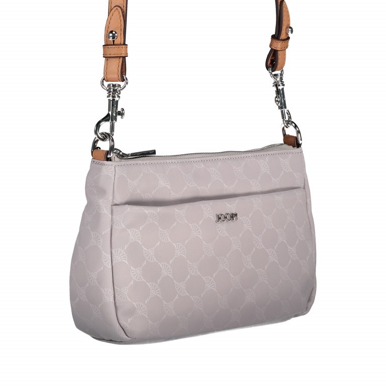 Umhängetasche Nylon Cornflower Circe SHZ Light Grey, Farbe: grau, Marke: Joop!, EAN: 4053533800971, Abmessungen in cm: 24x15x8, Bild 2 von 7
