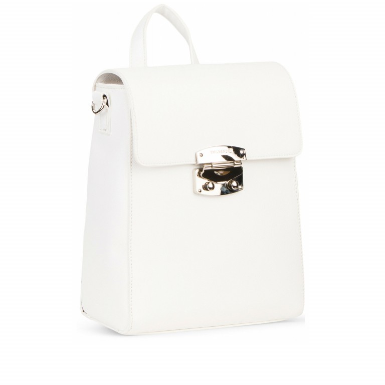 Rucksack Luca White, Farbe: weiß, Marke: Emily & Noah, EAN: 4049391284046, Abmessungen in cm: 21x27x10, Bild 2 von 5