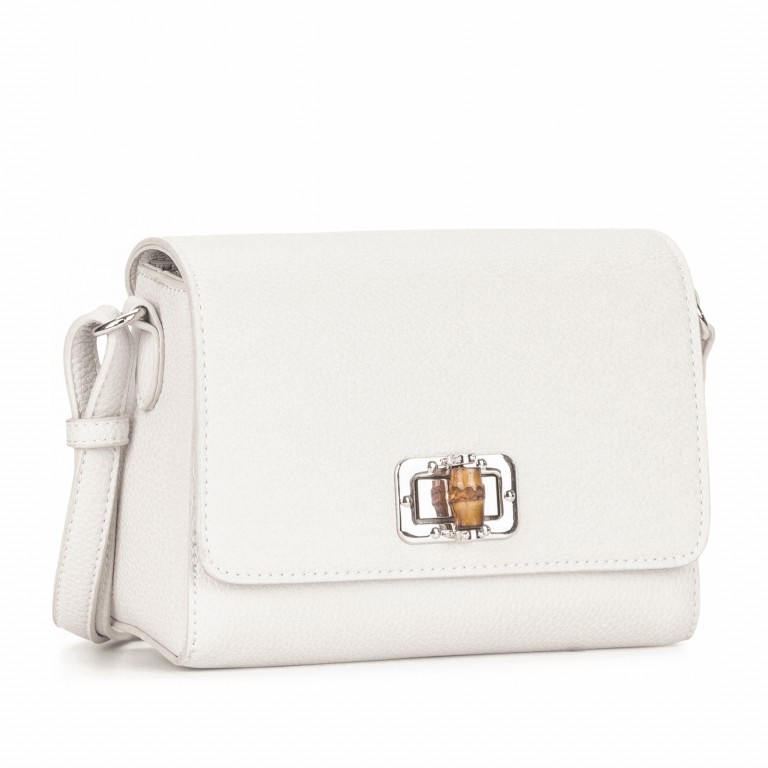 Umhängetasche Lexa White, Farbe: weiß, Marke: Emily & Noah, EAN: 4049391284930, Abmessungen in cm: 19x15x9, Bild 2 von 6