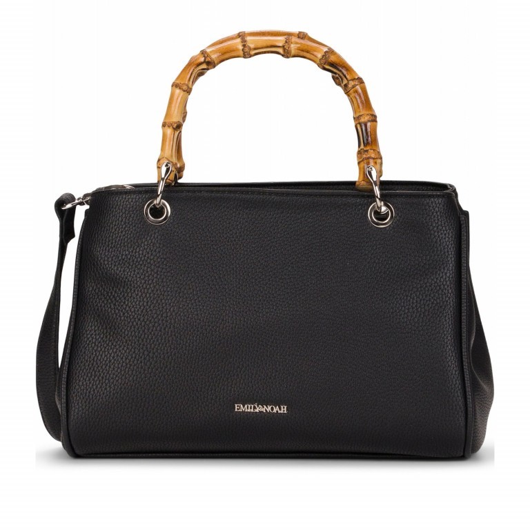 Handtasche Lexa Black, Farbe: schwarz, Marke: Emily & Noah, EAN: 4049391285227, Abmessungen in cm: 27x18x10.5, Bild 1 von 9