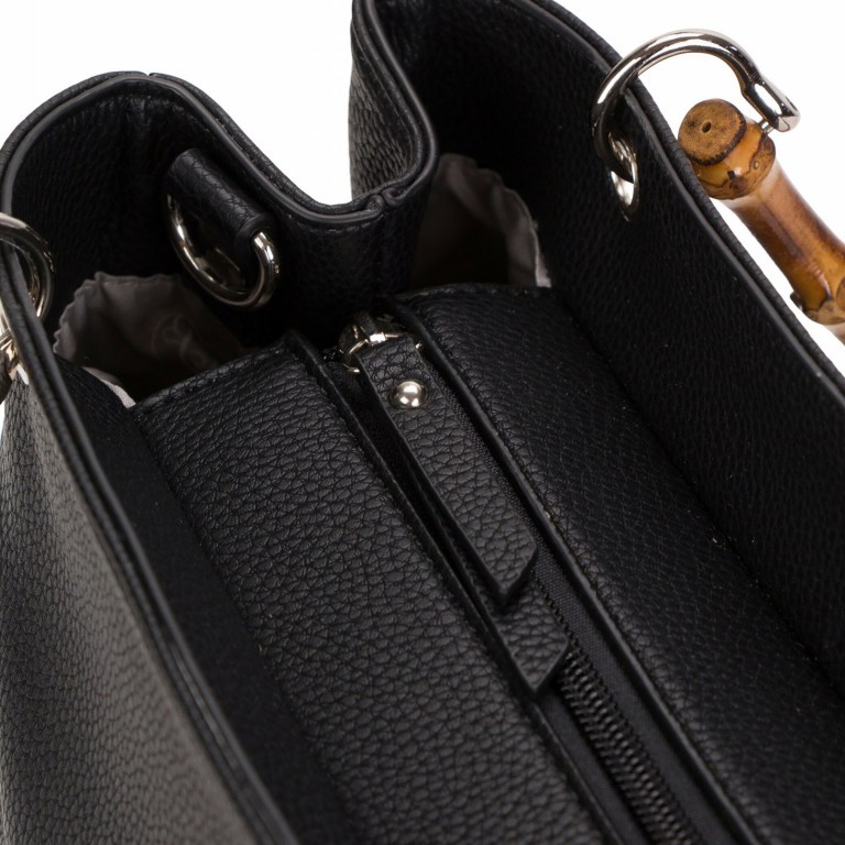 Handtasche Lexa Black, Farbe: schwarz, Marke: Emily & Noah, EAN: 4049391285227, Abmessungen in cm: 27x18x10.5, Bild 8 von 9