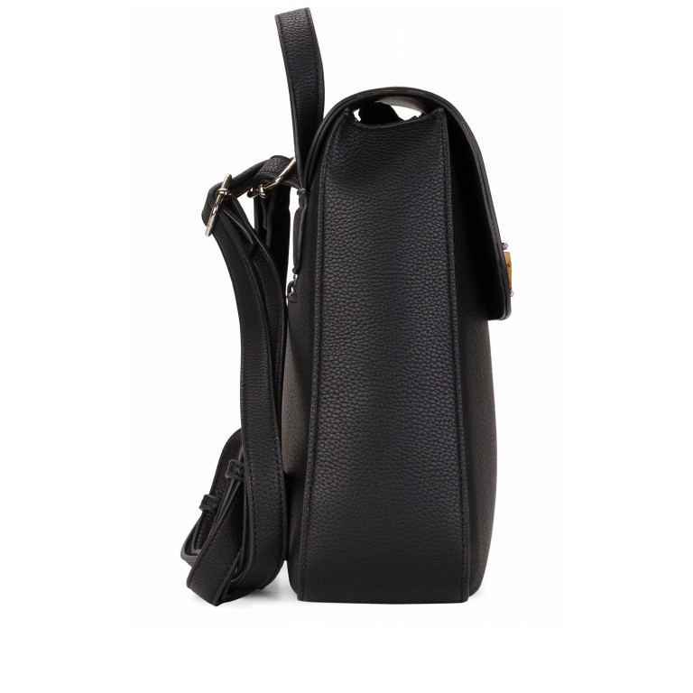 Rucksack Lexa Black, Farbe: schwarz, Marke: Emily & Noah, EAN: 4049391285425, Abmessungen in cm: 27x28x9, Bild 3 von 6