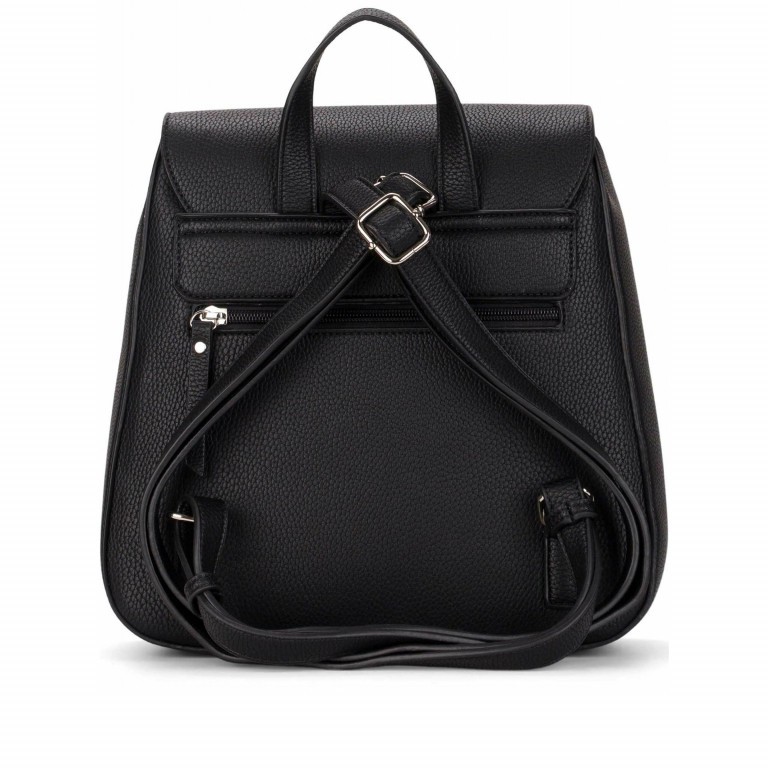 Rucksack Lexa Black, Farbe: schwarz, Marke: Emily & Noah, EAN: 4049391285425, Abmessungen in cm: 27x28x9, Bild 4 von 6