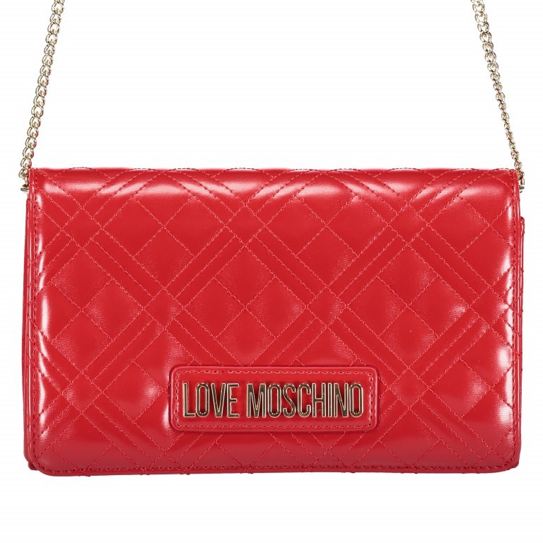 Abendtasche Rot, Farbe: rot/weinrot, Marke: Love Moschino, EAN: 8059826084147, Abmessungen in cm: 22.5x14x6, Bild 1 von 6