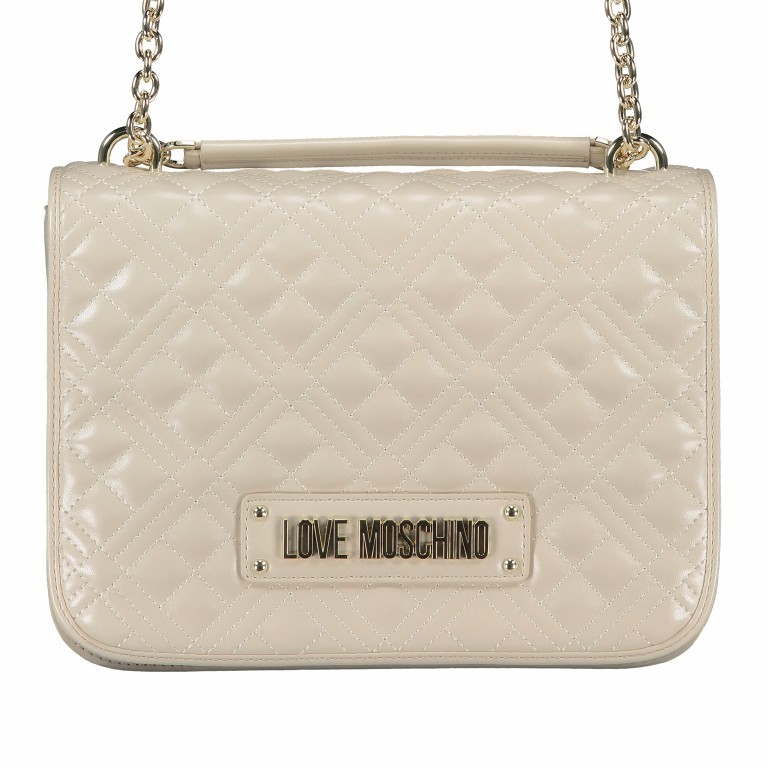 Umhängetasche Quilted Avorio, Farbe: beige, Marke: Love Moschino, EAN: 8054406651313, Abmessungen in cm: 27x21x9, Bild 1 von 8