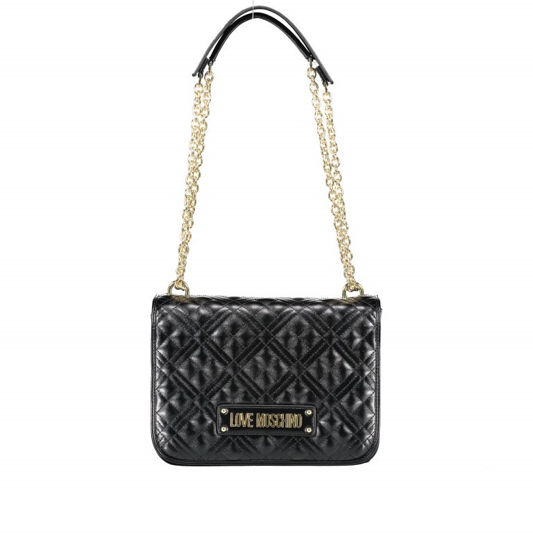 Umhängetasche Quilted Avorio, Farbe: beige, Marke: Love Moschino, EAN: 8054406651313, Abmessungen in cm: 27x21x9, Bild 8 von 8