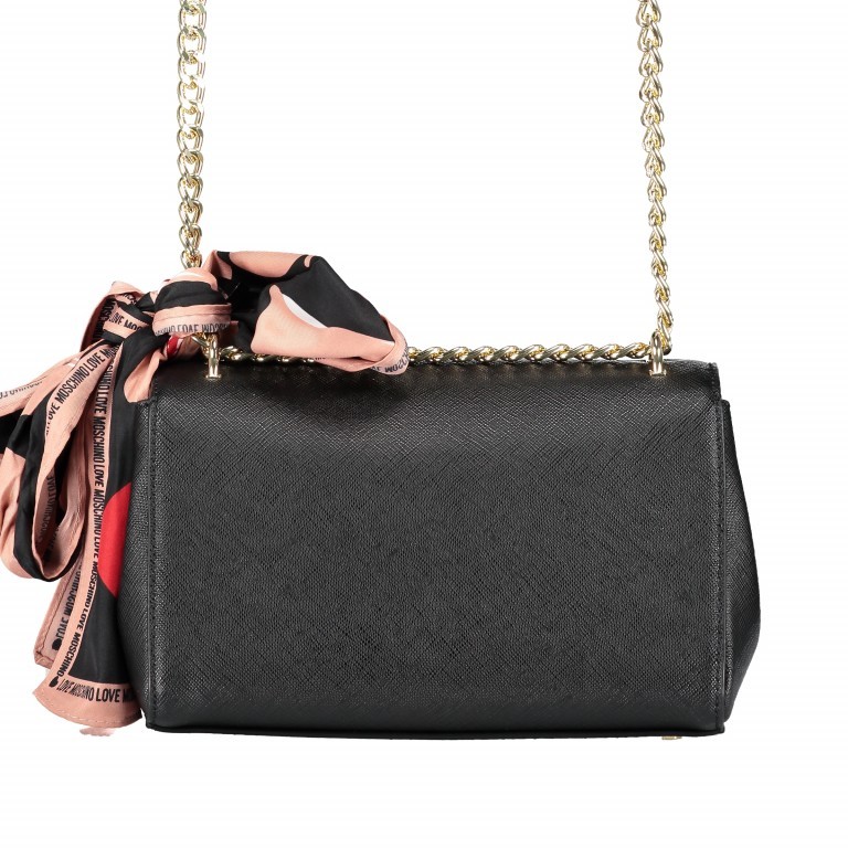 Umhängetasche Borsa Schwarz, Farbe: schwarz, Marke: Love Moschino, EAN: 8059826083973, Abmessungen in cm: 22x13.5x9, Bild 3 von 7