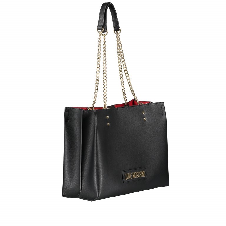 Shopper Borsa Schwarz, Farbe: schwarz, Marke: Love Moschino, EAN: 8054406652488, Abmessungen in cm: 31x23x13, Bild 2 von 7