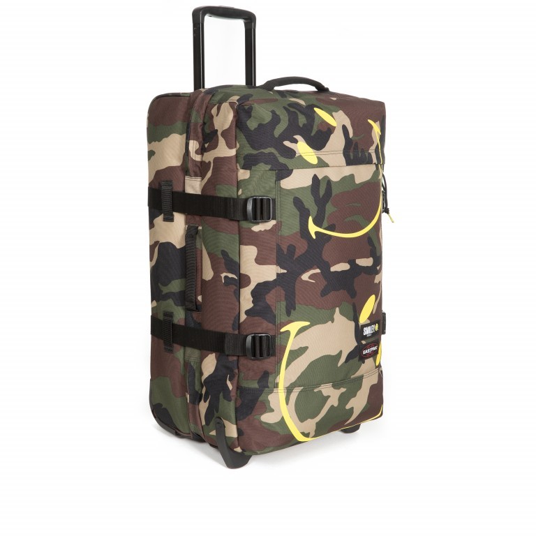 Reisetasche Tranverz Smiley Camo, Farbe: grün/oliv, Marke: Eastpak, EAN: 5400879216611, Abmessungen in cm: 40x77x32, Bild 2 von 8