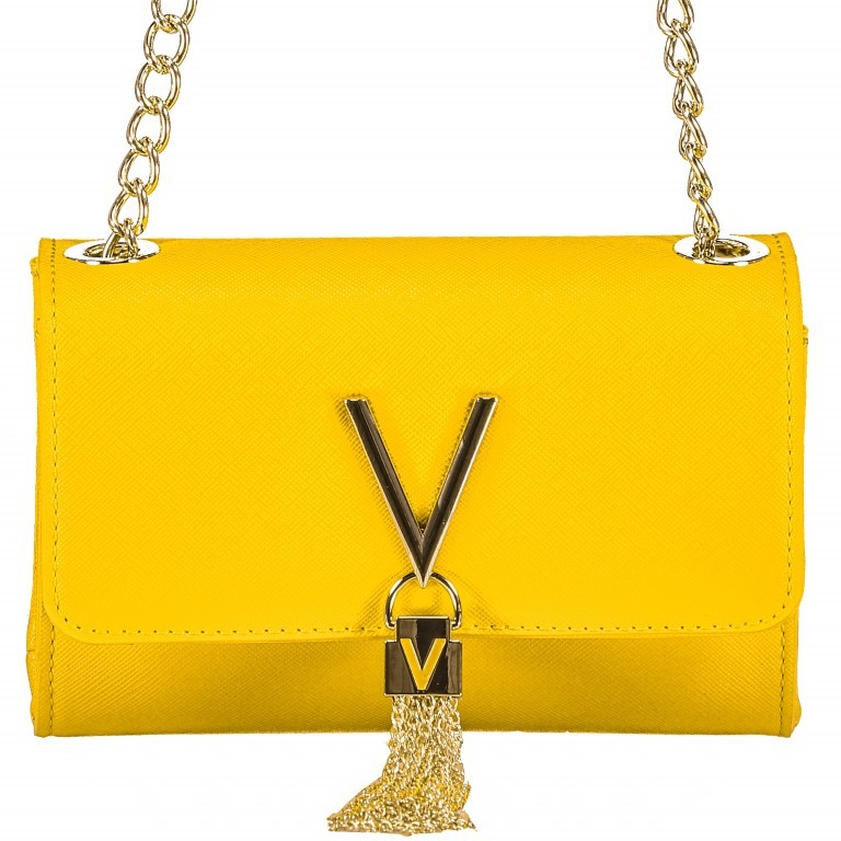Umhängetasche Divina Limone, Farbe: gelb, Marke: Valentino Bags, EAN: 8058043025506, Abmessungen in cm: 17x11.5x5, Bild 1 von 6