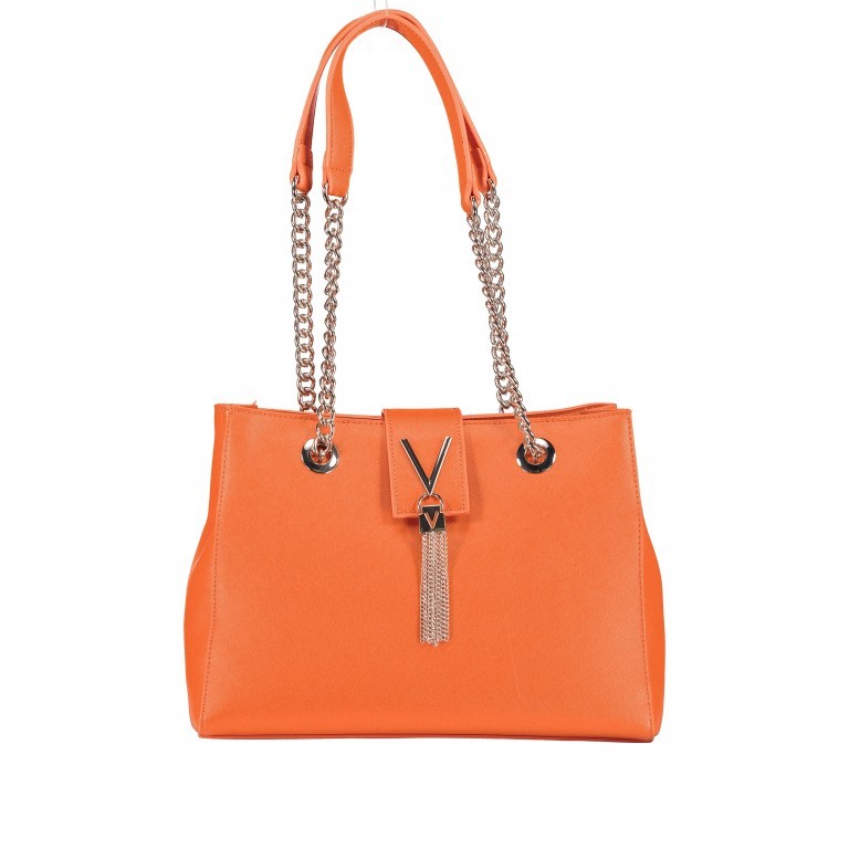 Shopper Divina Arancio, Farbe: orange, Marke: Valentino Bags, EAN: 8052790432488, Abmessungen in cm: 30.5x22x10, Bild 1 von 5