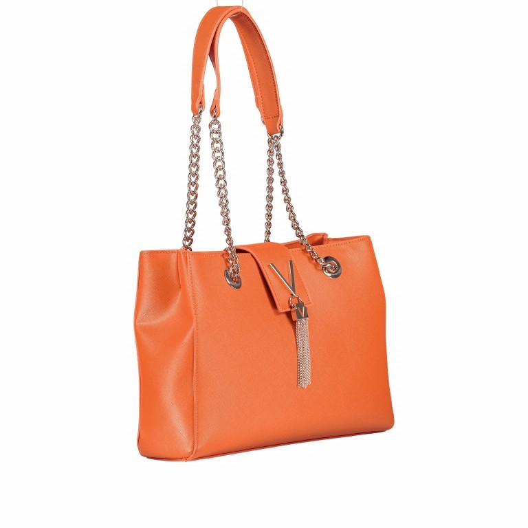 Shopper Divina Arancio, Farbe: orange, Marke: Valentino Bags, EAN: 8052790432488, Abmessungen in cm: 30.5x22x10, Bild 2 von 5
